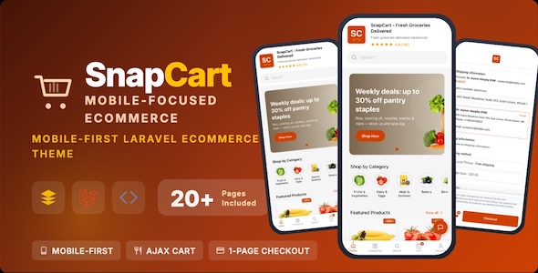 SnapCart – Cell-Focused Laravel eCommerce System