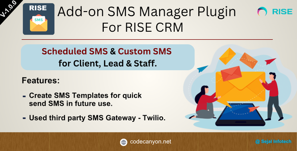 Add-on SMS Supervisor Plugin for Upward push CRM