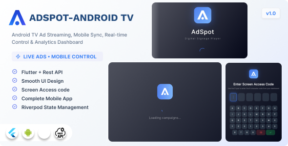 AdSpot TV – Digital Signage Player for Android TV