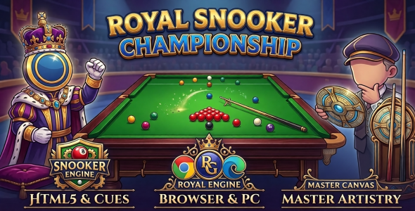 Royal Snooker Championship | HTML5 Game with AI and PvP