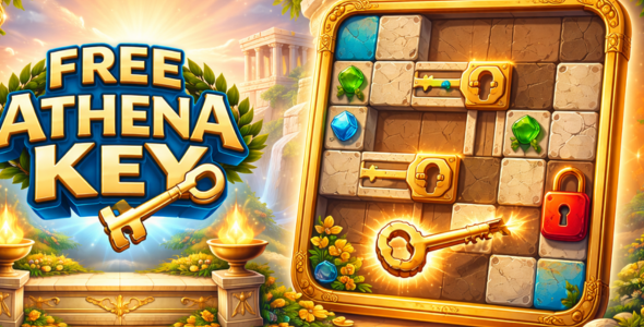 Unlock Athena Key | Sliding Block Puzzle | HTML5 Sport