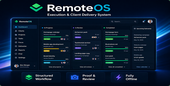 Corelytic | RemoteOS Execution & Consumer Supply Machine (HTML5 App)