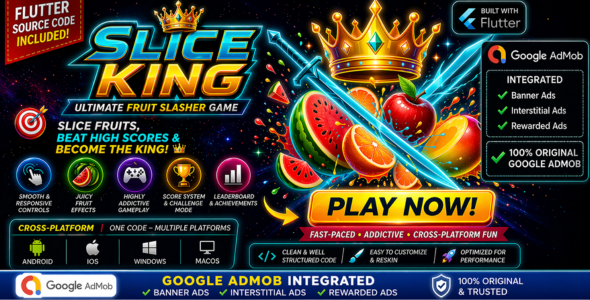 Fruit Slasher Pro | Monetized Flutter Sport with AdMob