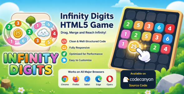 Infinity Digits | Merge Numbers & Attain 30 | Informal Puzzle HTML5 Game