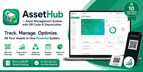 AssetHub – Laravel Asset Management System with QR Code & Depreciation