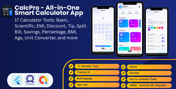 CalcPro – All-in-One Spruce Calculator App Flutter Mission