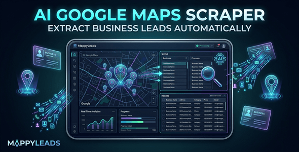 MappyLeads | AI Scraper for Google Maps With Email Extraction Dwelling windows App