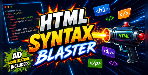 HTML Syntax Blaster | HTML5 Coding Sport