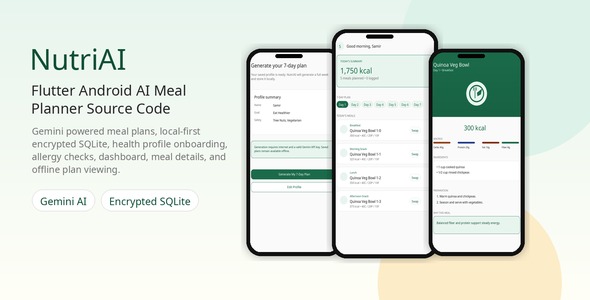 NutriAI – AI Meal Planner Flutter App