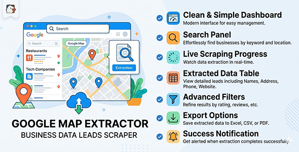 LeadHunter | Commerce Recordsdata Scraper for Google Maps Desktop App