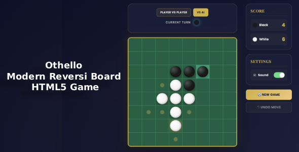 Othello | Reversi Approach HTML5 Sport