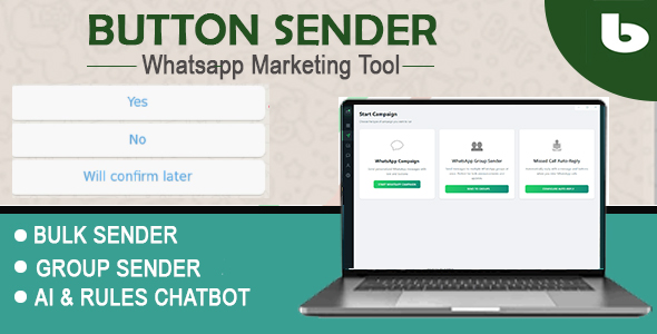 Button Sender | Desktop System for WhatsApp Automation