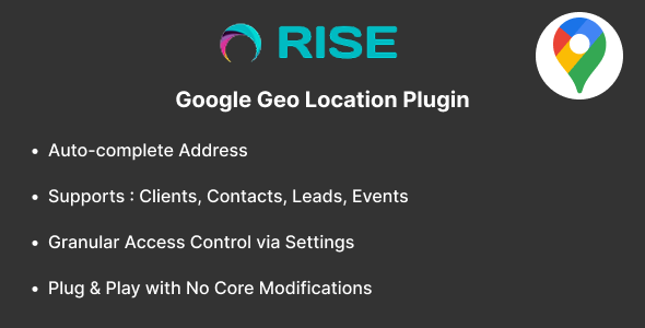 Google Geo Put Plugin for Upward push CRM
