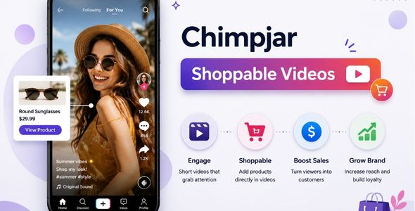 Chimpjar Shoppable Videos – Interactive Video Widget with WooCommerce Integration