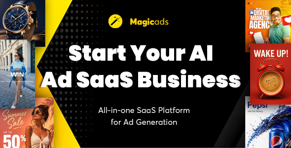 MagicAds – AI Advert Generation All-in-One SaaS Platform | Portray, Video & Advert Replica Generator