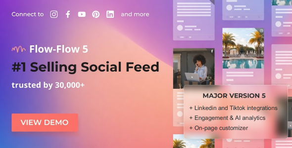 Social Stream for WordPress — Add TikTok YouTube Fb Instagram Feed to WordPress