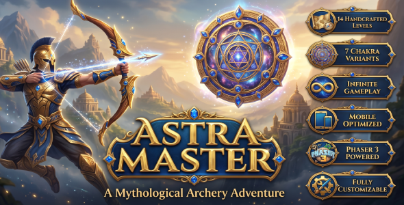 Astra Grasp | Mythological Archery Sport Template for Html5 (Phaser 3)
