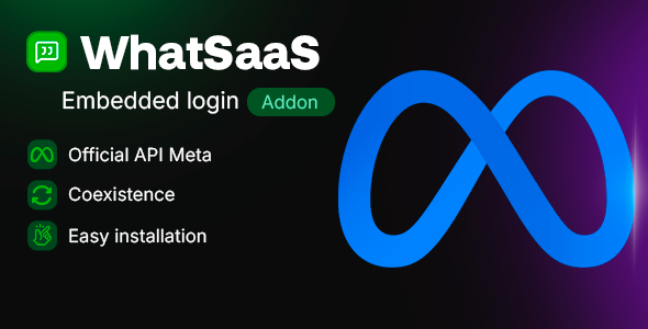 WhatSaaS Meta Cloud — Genuine WhatsApp Cloud API with One-Click Embedded Signup (Add-on)