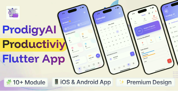 ProdigyAI | Job Supervisor & Offline Productiveness Flutter Paunchy Utility