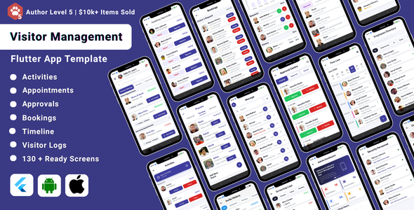 Entrix | Visitor Management Flutter App UI Equipment