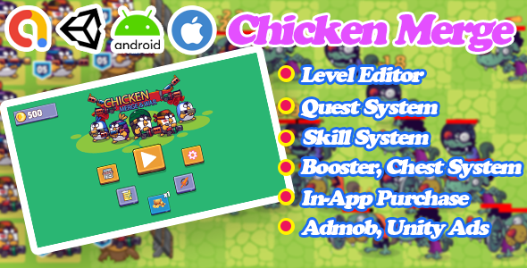 Chicken Merge – Unity Game Template