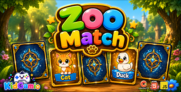 Zoo Match – HTML5 Recreation