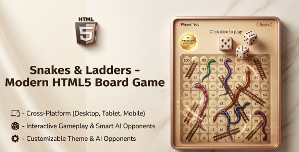 Snakes & Ladders | HTML5 Board Sport