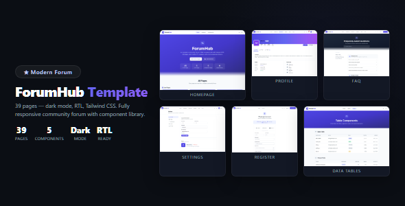 ForumHub | Recent Neighborhood Dialogue board HTML Template