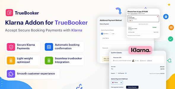 Klarna Charge Integration With TrueBooker