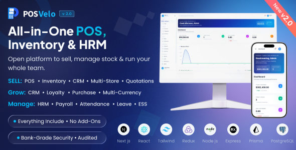 POSVelo – Multi-Tenant SaaS POS with Stock, HRM, and Payroll