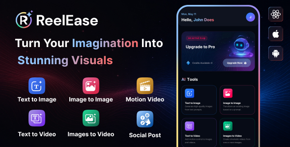 Reelease Cellular App – AI Image, Video & Social Media Post Generator SaaS Platform