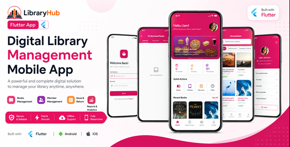 LibraryHub | Flutter App for Book Catalog & Member Companies