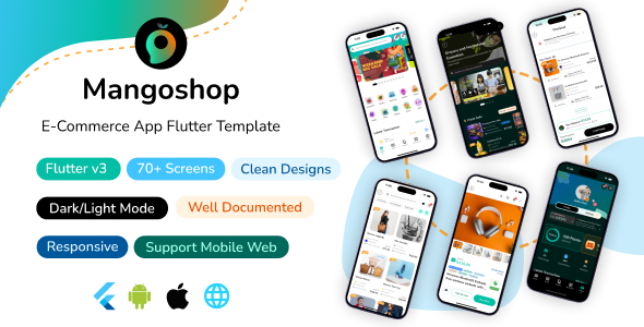 Mangoshop – E-Commerce App Flutter Template