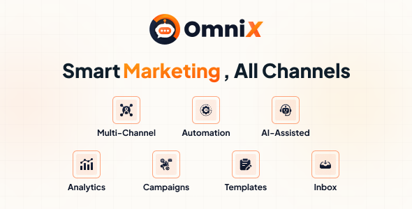 OmniX – AI Multi-Channel Messaging & Marketing and marketing Automation SaaS Node Js Script