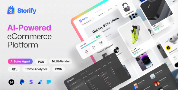 Storify – Subsequent.js eCommerce Platform with POS, PWA & Multi-Seller