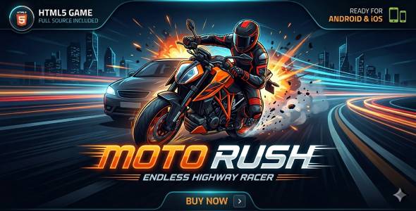 Moto High-tail — Never-ending Twin carriageway Racer Html5 game