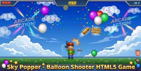 Sky Popper | Balloon Shooter HTML5 Sport