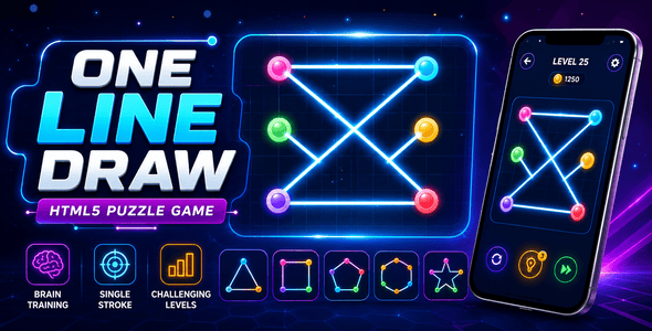 One Line Design | HTML5 Puzzle Sport