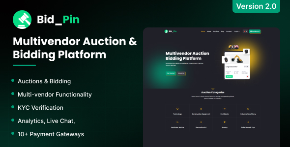 Bid_Pin – Multivendor Public sale & Bidding Platform