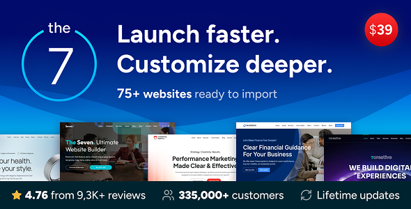 The7 — Closing WordPress & WooCommerce Theme