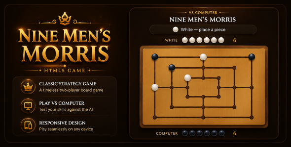 Nine Mens Morris | HTML5 Approach Board Sport