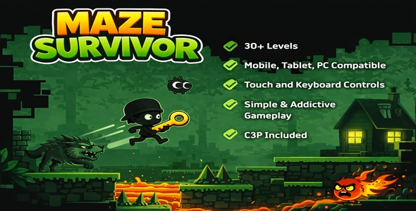 Maze Survivor – HTML5 Platform Adventure Sport (Cling 3)