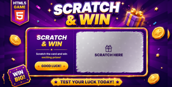 Scratch & Raise | Scratch Card HTML5 Game