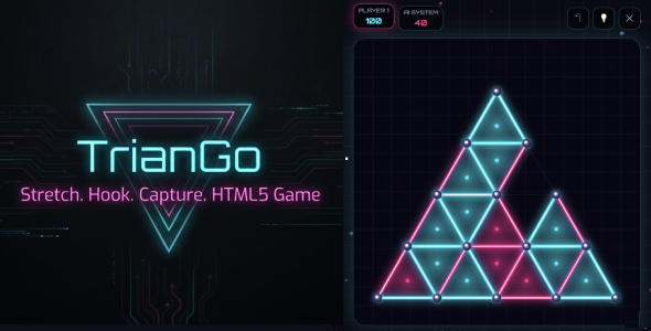 TrianGo | Triangle Approach HTML5 Game (rubber band puzzle)