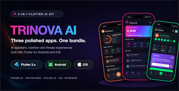 TriNova AI | Flutter UI Equipment