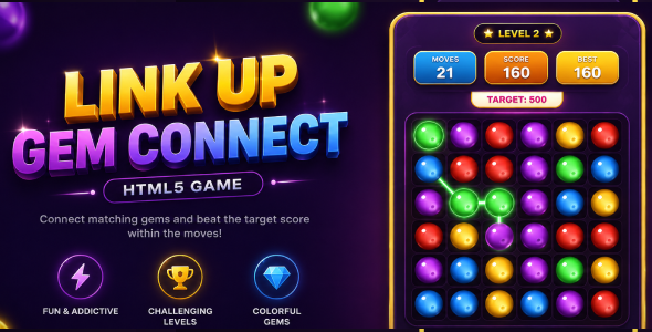 Hyperlink Up | HTML5 Gem Join Puzzle Sport