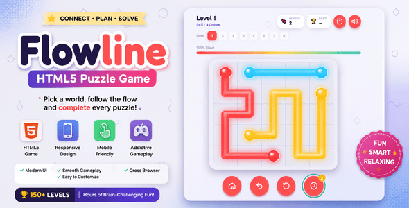 Flowline | HTML5 Join Puzzle Game