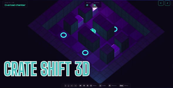 BouraouiTech | Crate Shift 3D – HTML5 Puzzle Sport