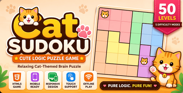 Cat Sudoku | HTML5 Common sense Puzzle Game