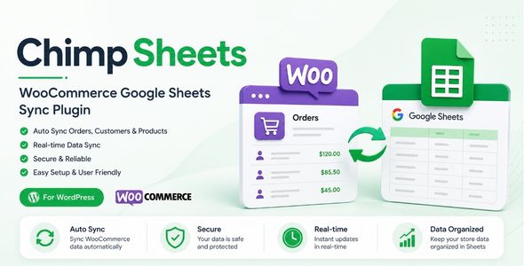 ChimpSheets – WooCommerce Google Sheets Two-Methodology Sync Plugin